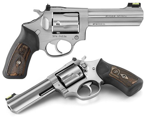 RUGER SP101 357M 4.2" SS AS FIB OPT