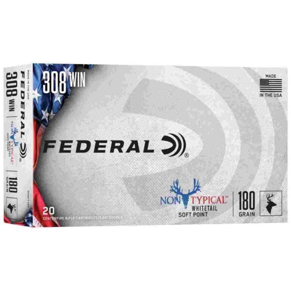 Federal Non-Typical Whitetail Rifle Ammunition .308 Win 180 gr SP 20/ct