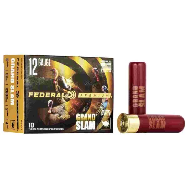 https3A2F2Fmedia.chattanoogashooting.com2Fimages2Fproduct2FFAPFCX139F42FFAPFCX139F4_1.jpg Federal Grand Slam Shotshells 12 ga 3-1/2" 2 oz 1200 fps 4 10/rd