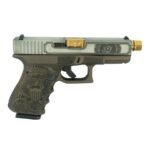 Glock 19 Gen 3 Compact "Trump Edition" Handgun 9mm Luger 15rd Magazines (2) 4" Threaded Gold Barrel Two Tone