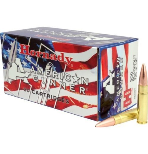 Hornady American Gunner Bulk Rifle Ammuntiton .300 AAC Blackout 125 gr HP 50/ct