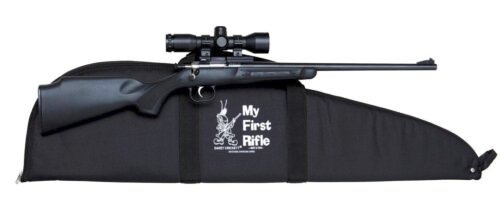Keystone Synthetic .22LR Rifle w Scope Mount & Case