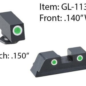 Meprolight ML41221 Hyper-Bright Orange Ring Front/Green Rear Sights for Kimber 1911 Wedge Models