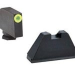 Ameriglo Tritium Tall Sights for all Glock Models except 42 43 -Green Tritium Lime Green Lumi Outline