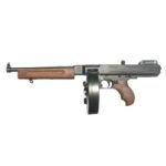 TOMMY GUN DELUXE PISTOL .45 CAL. LIGHTWEIGHT 10.5 BBL W/ 10 RD DRUM