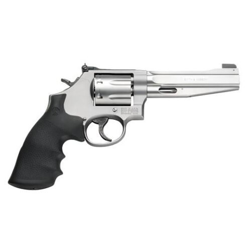 Smith & Wesson L-Frame Performance Center Pro Series Model 686 Plus Handgun .357 Mag 7rd Capacity 5" Barrel Silver with Black Grip with Full Moon Clips