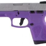 Taurus G2S Handgun 9mm Luger 7rd Magazines 3.2" Barrel Stainless Slide/Dark Purple Grip