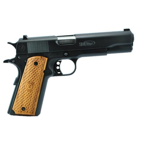 Tristar Pistol American Classic Gov't 1911 Handgun .38 Super 9/rd Magazine 5" Barrel Black with Wood Grip