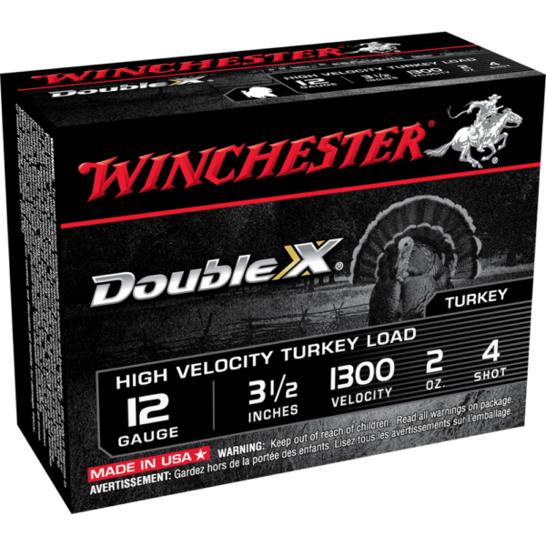 https3A2F2Fmedia.chattanoogashooting.com2Fimages2Fproduct2FWNSTH123542FWNSTH12354-1.png Winchester Double X Turkey Load Shotshells 12 ga 3.5" MAX 2 oz #4 1300 fps 10/ct