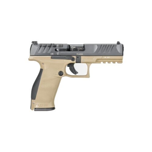 Walther PDP Full Size Optic Ready Handgun 9mm Luger 18rd Magazines(2) 4.5" Barrel Two-Tone Tan