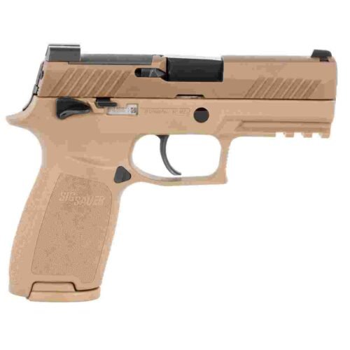 Sig Sauer P320 M18 Handgun 9mm Luger 10rd Magazines 3.9" Barrel Coyote Grip/Slide