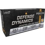 Fiocchi Pistol Shooting Dynamics Handgun Ammunition .357 Mag 158 gr JHP 1220 fps 50/box