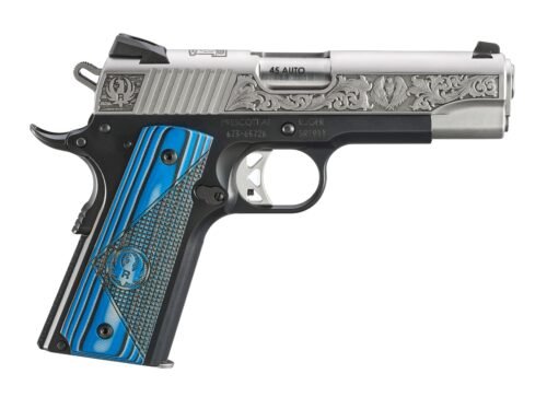 RUGER SR1911 CMDR 45ACP BLUE GRIP