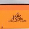 HSM 6MM ARC 75GR V-MAX - 20RD 25BX/CS