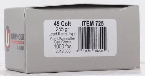 UNDERWOOD 45 LC 255GR - LEAD WADCUTTER 20RD 10BX/CS