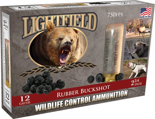LIGHTFIELD 12GA 2.75" 21-BALL - RUBBER BUCKSHOT 5RD 10BX/CS