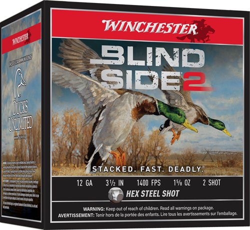WINCHESTER BLIND SIDE 2 12GA - 3.5" 1-5/8OZ #2 25RD 10BX/CS