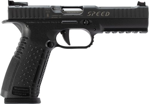 APF STRIKE ONE SPEED 9MM 5"BBL - ADJ. SIGHTS 17RD MAGS BLACK