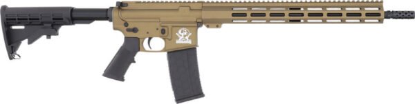 GLFA AR15 LEFT HAND RIFLE 223 - WYLDE 16" NIT BBL BRONZE
