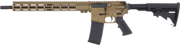 GLFA AR15 LEFT HAND RIFLE 223 - WYLDE 16" NIT BBL BRONZE
