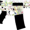 GLFA AR15 PISTOL 223 WYLDE - 7.5" NITRIDE SPLATTER WHITE
