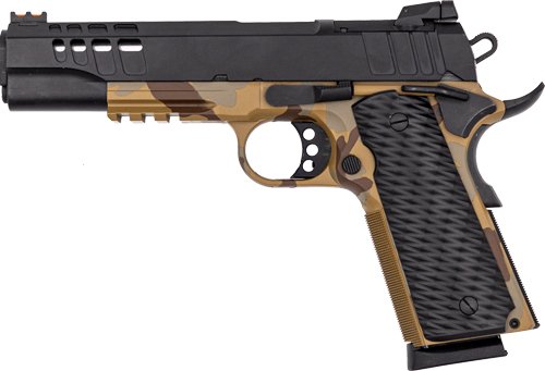 GLFA 1911 PISTOL 9MM 5" FS - BLACK SLIDE SAHARA FRAME