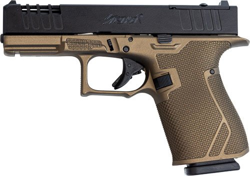 GLFA 19 STRIKER 9MM 4" 15 SHOT - BLACK SLIDE BRONZE FRAME