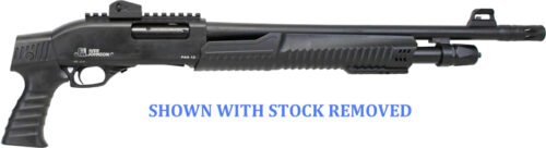 IVER JOHNSON PUMP 12GA 3" 18" - CYL BLUED QD PISTOL GRIP STOCK
