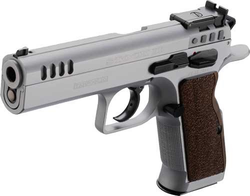 TANFOGLIO STOCK II 9MM 4.45" - 17RND CHROME/CHROME BULL BBL
