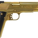 IVER JOHNSON EAGLE XL - 45ACP 6" 24K GOLD BLACK WOOD