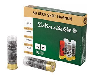 S&B 12GA 3" 00 15PEL 10/250