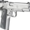 RUGER SR1911 TARGET 45ACP ADJ - STAINLESS G10 GRIPS