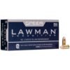 Speer Lawman Cleanfire Handgun Ammunition 9mm Luger 124 gr TMJ 1090 fps 50/rd