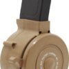 IVER JOHNSON MAGAZINE AR15 - 223 50RD DRUM TAN POLY