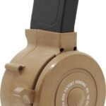 IVER JOHNSON MAGAZINE AR15 - 223 50RD DRUM TAN POLY