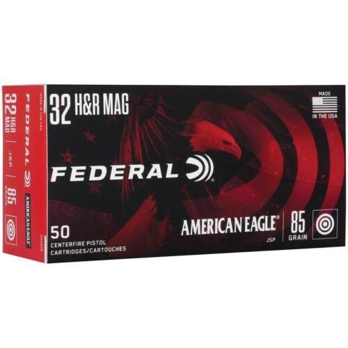 Federal American Eagle Handgun Ammunition .32 H&R Mag 85gr JSP 975 fps 50/ct
