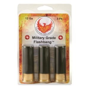 Phoenix Rising Military Grade Flash Bang Shotshells 12ga  2-3/4" 180 plus Decibel White Blast 3/ct