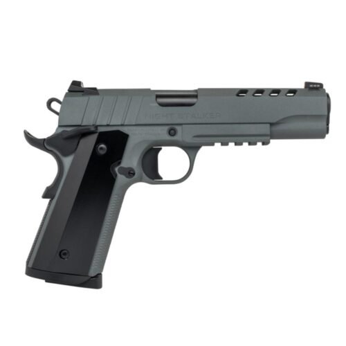 SDS Imports Tisas 1911 Nightstalker Handgun 10mm 8rd Magazines (2) 5" Barrel Grey with Black Grips and Night Sights