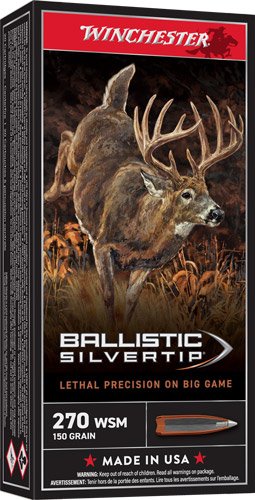WINCHESTER SUPREME 270 WSM - 150GR SILVER TIP 20RD 10BX/CS