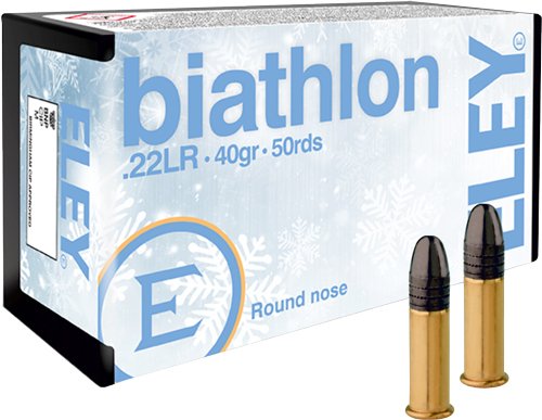 A03130 ELEY BIATHLON CLUB 22LR 40GR - RN 50RD 100BX/CS