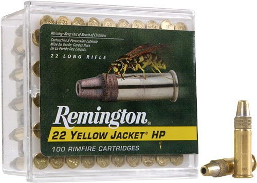 A21280 REMINGTON YELLOW JACKET 22LR - 33GR TC LEAD-HP 100RD 50BX/CS