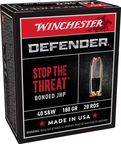 WINCHESTER SUPREME ELITE 40 SW - 180GR PDX1 DEF 20RD 10BX/CS