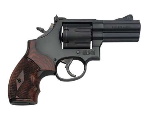 SMITH AND WESSON 586 357MAG L-COMP BL/WD 3" 7RD