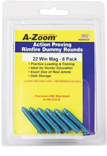 A-ZOOM TRAINING ROUNDS .22WMR - ALUMINUM 6-PACK