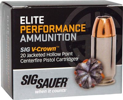 AE9MMA1_1.jpg SIG AMMO 9MM 115GR ELITE - V-CROWN JHP 20RD 10BX/CS