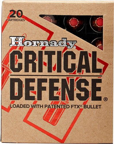 HORNADY CRITICAL DEFENSE 45 - ACP 185GR FTX 20RD 10BX/CS