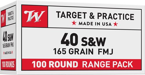 AUSA40SWVP_1 WINCHESTER USA 40 SW 165GR FMJ - TRUNCATED CONE 100RD 5BX/CS