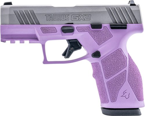 TAURUS GX2 9MM 13-SHOT ADJ. - LIGHT PURPLE FRAME SS SLIDE