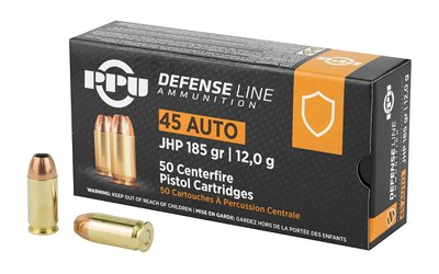 PPUPPD45_1 PPU 45ACP JHP 185GR 50/500