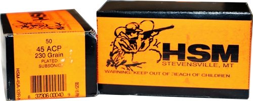 a45a12rn_end-label HSM SUBSONIC 45 ACP 230GR - LEAD-RN 50RD 20BX/CS